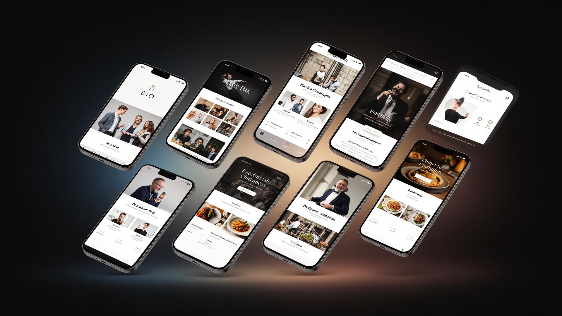 Gallery of bio page templates