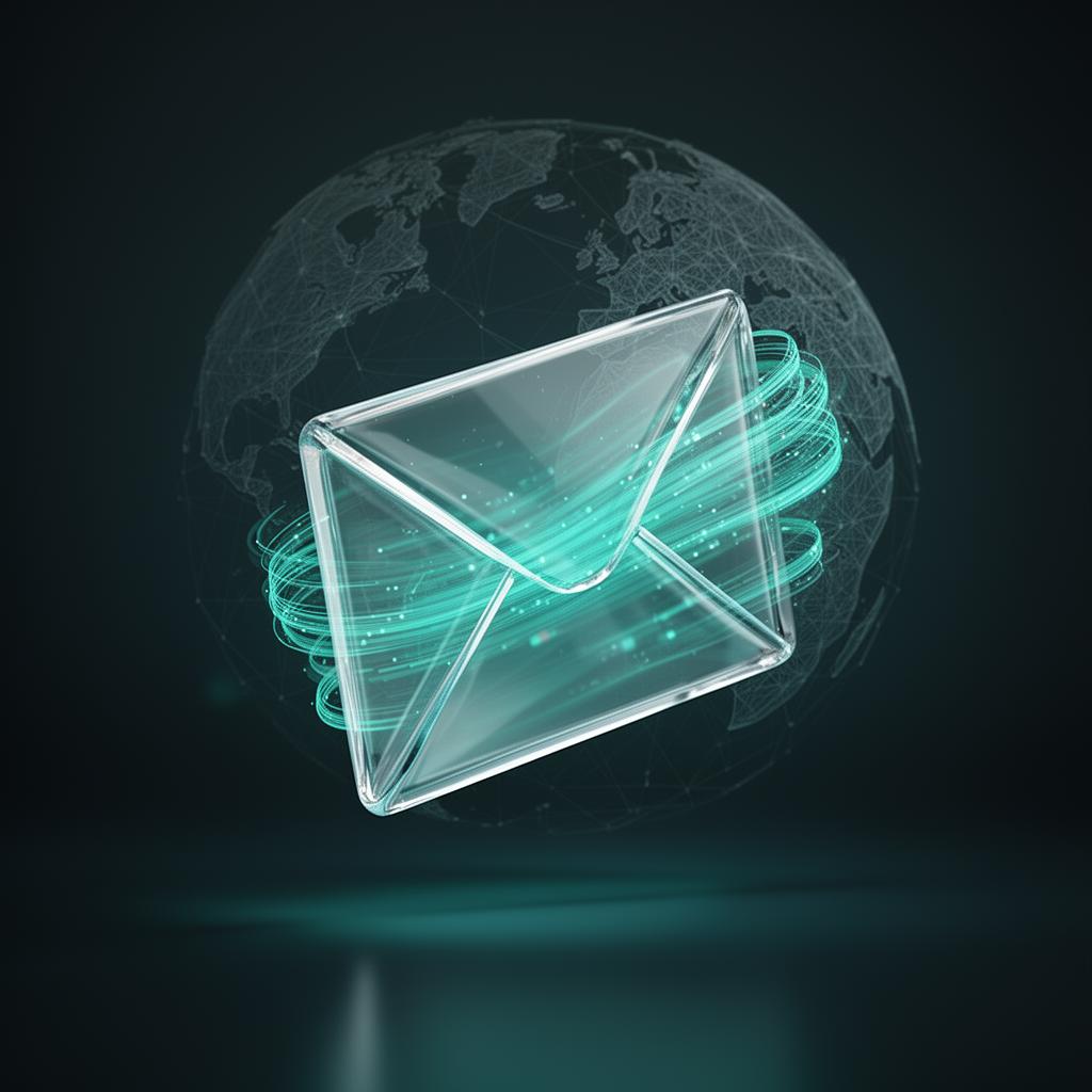 Secure global email infrastructure visualization